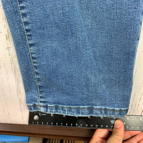 Lazer 38x32‎ Straight Fit ￼Mid Rise Blue Jeans Pants Denim Mens - Picture 11 of 12